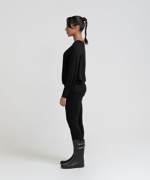 Women's Modal Rib Draped Top